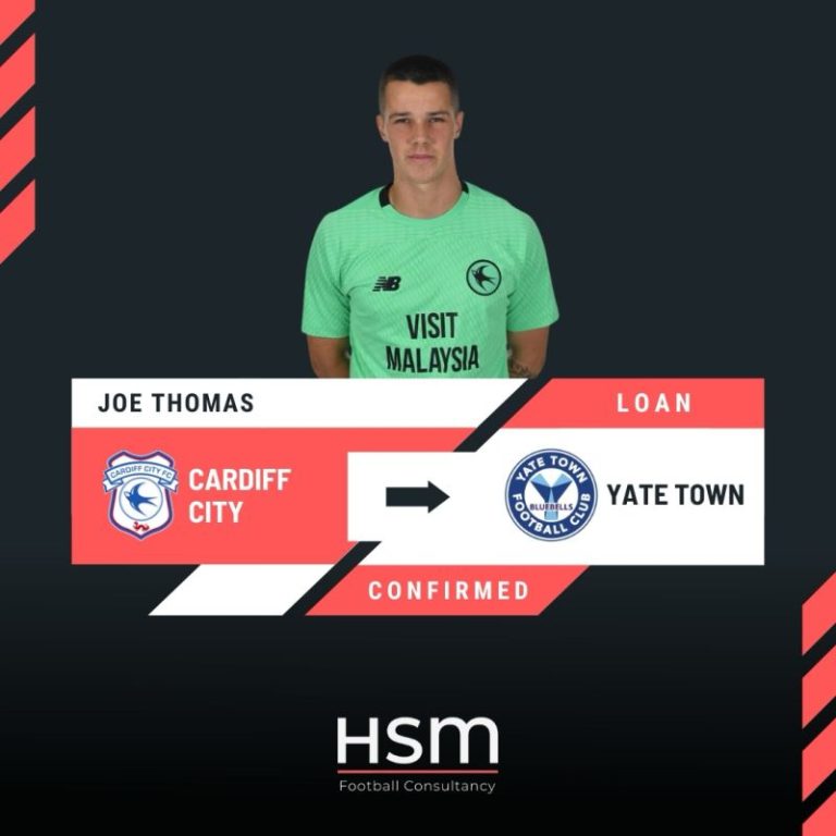 Joe Thomas Cardiff to Yate on Loan